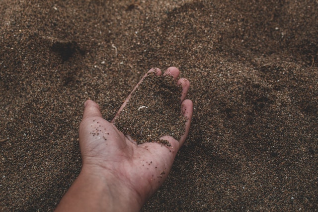 hand full of soil